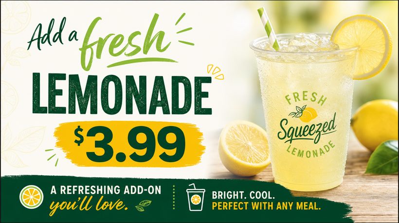 Drinks — example promo